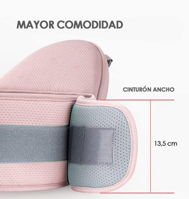 PORTABEBÉ BABYMINE ERGONÓMICO ASIENTO MULTIFUNCIONAL 6 EN 1 GRIS - 8