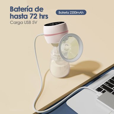 EXTRACTOR DE LECHE BABYMINE AUTOMÁTICO BATERÍA ROSADO - 3