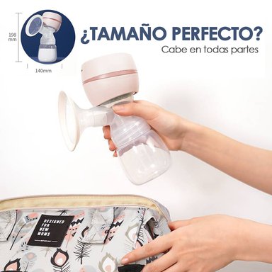 EXTRACTOR DE LECHE BABYMINE AUTOMÁTICO BATERÍA ROSADO - 6