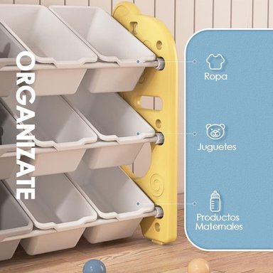 ORGANIZADOR DE JUGUETES 3 NIVELES - BABYMINE - 2