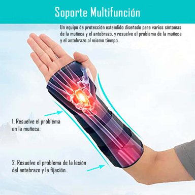 ORTESIS INMOVILIZADORA MUÑECA CON FERULA PALMAR DORSAL TALLA L DERECHA - 3