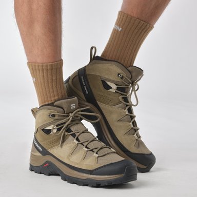 ZAPATILLA TREKKING SALOMON HOMBRE QUEST ROVE GTX BEIGE - 9