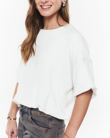 POLERA EBBE OVERSIZE GLOBO CRUDO EFESIS - 6