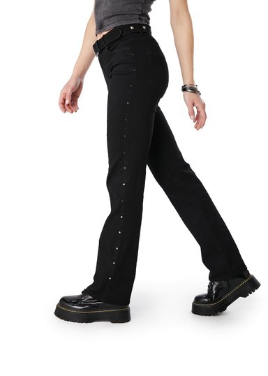 JEANS RUBRUN STRAIGHT - RECTO TACHAS EN COSTADO NEGRO EFESIS - 3