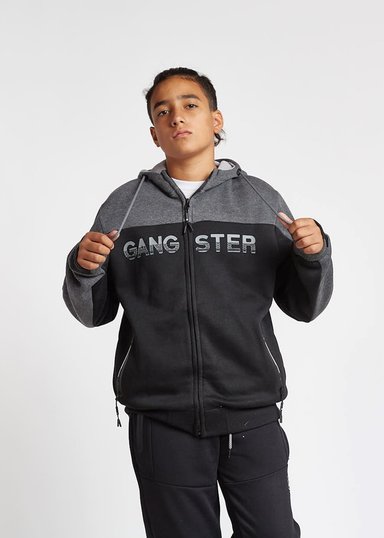 TEEN POLERON ZIP HOODIE FINDER ARENA GANGSTER - 1