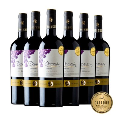 CAJA X 6 VINO GRAN RESERVA DEVOCION CARMENERE - 1