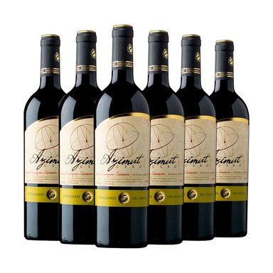 CAJA X 6 VINOS AZIMUT CERO RESERVA CAB-CAR - 1