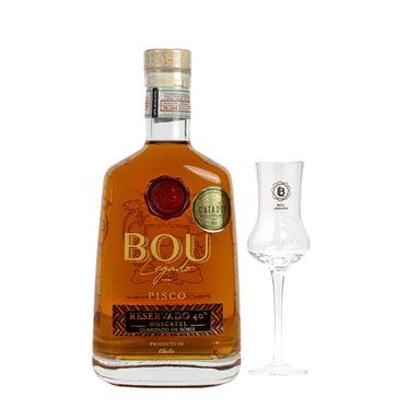 SET PISCO BOU LEGADO ROBLE 40º + COPA - 1