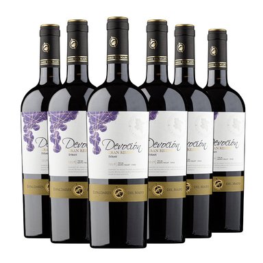 CAJA X 6 VINOS DEVOCION GRAN RESERVA SYRAH - 1