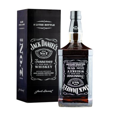 WHISKY JACK DANIEL'S BOTELLA VIDRIO 3 L BOTELLON DANIELS Nº7 - 1