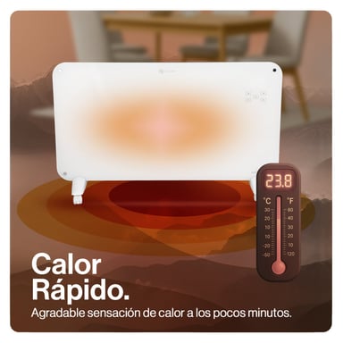 CALEFACTOR MURAL DE CRISTAL WI-FI 2000W BETTERLIFE BLCV2000W - 5