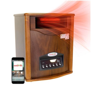 ESTUFA ELÉCTRICA INFRARROJA MADERA UV 70 m2 WIFI - 1