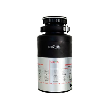 TRITURADOR BETTERLIFE BASURA LAVAPLATOS 390W - 1
