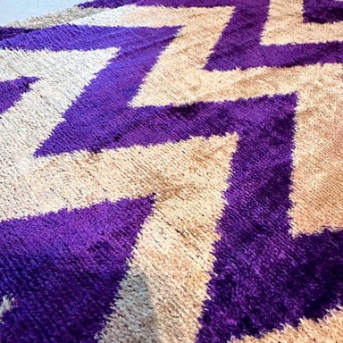 COJÍN TURKUAZ TERCIOPELO SEDA OSMAN 50 X 40 CM MORADO - 2