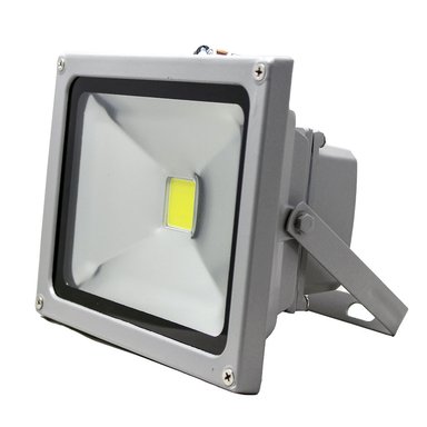 FOCO GREEN E EXTERIOR LED 20W LUZ FRÍA PLATEADO - 1