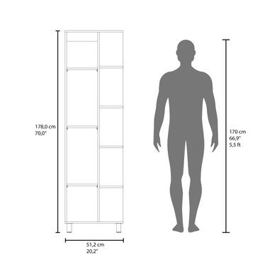ESTANTE FMFURNITURE ORGANIZADOR BAÑO 9 REPISAS FM 002B BLANCO - 8