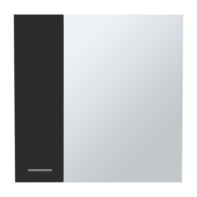 MUEBLE BAÑO FMFURNITURE BOTIQUIN 2 PUERTAS CON ESPEJO FM 002N NEGRO - 2