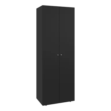 CLOSET COLGADOR 2 PUERTAS 170X60X40,2 CM EN COLOR NEGRO - 1