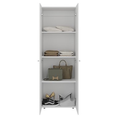 CLOSET 2 PUERTAS 170X60X40,2 CM EN COLOR BLANCO - 3