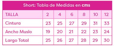 SHORT NIÑA CALPANY CELESTE OLIVIA 2 - 3