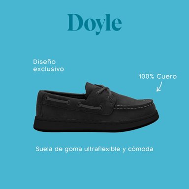 ZAPATO ESCOLAR DE CUERO HUSH PUPPIES DOYLE NEGRO NIÑO - 2
