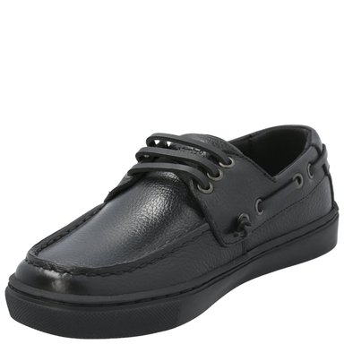 ZAPATO ESCOLAR DE CUERO HUSH PUPPIES DOYLE NEGRO NIÑO - 5