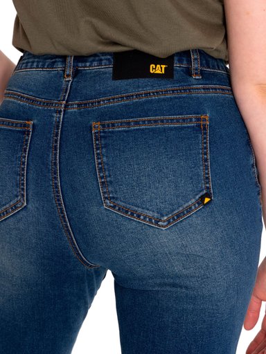 JEANS MUJER TRIBLEND HIGH-RISE STRAIGHT AZUL CAT - 6