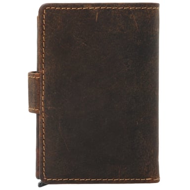 BILLETERA CUERO HOMBRE HU MULTICARDS CAFÉ ROCKFORD - 2