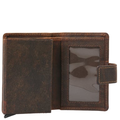 BILLETERA CUERO HOMBRE HU MULTICARDS CAFÉ ROCKFORD - 3