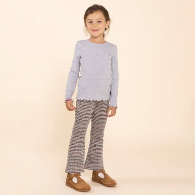 GUILLERMINA CUERO NIÑA DOMINGA CAFÉ HUSH PUPPIES - 4