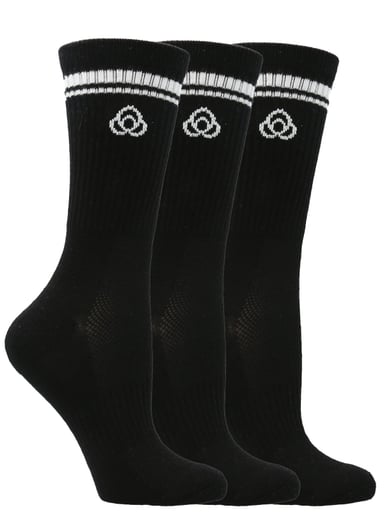 PACK 3 CALCETINES MUJER CREW CUT PRO NEGRO BSOUL - 2