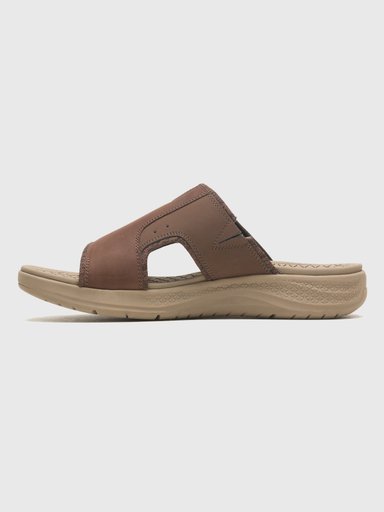 SANDALIAS HOMBRE HUSH-PUPPIES CUERO CAFÉ OSCURO ACTIVATE SLIDE - 4