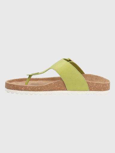 SANDALIAS MUJER HUSH-PUPPIES CUERO VERDE LIMÓN DAVOS - 5