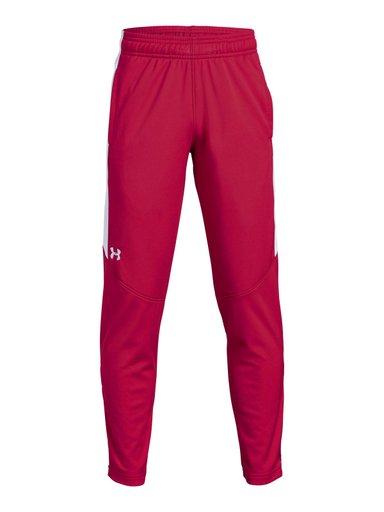 PANTALÓN NIÑO UNDER ARMOUR ROJO RIVAL BS KNIT - 1