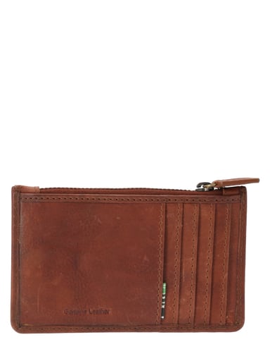 BILLETERA CUERO CAFÉ AQ ANDREW CARDZIP UNISEX ROCKFORD - 2