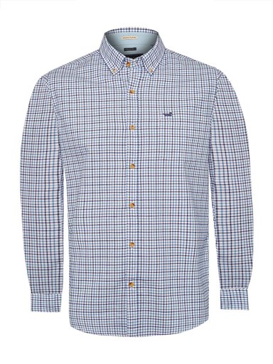 CAMISA ALGODÓN ORGÁNICO HOMBRE ROCKFORD AZUL VIYELLABUT - 1