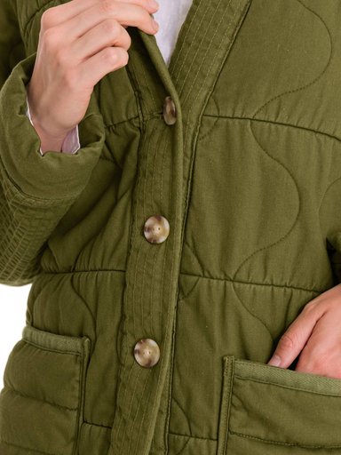 CHAQUETA ALGODÓN ORGÁNICO MUJER ROCKFORD VERDE THERMORE MALAWI - 8