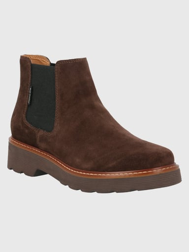 BOTÍN CUERO MUJER BONNIE CAFÉ OSCURO HUSH PUPPIES - 1