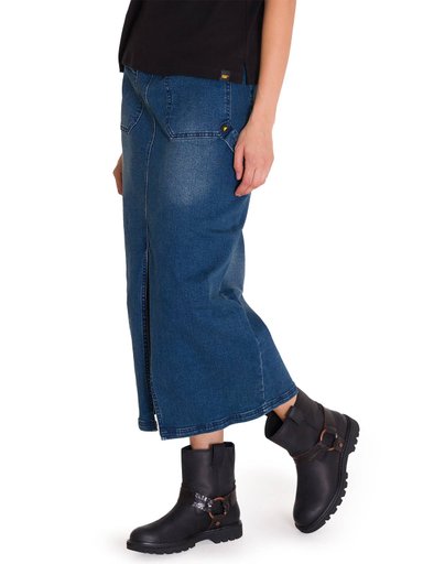 FALDA MUJER CAT DENIM CASUAL CARPENTER MAXI - 2