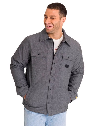 CHAQUETA INSULATED SNAP FRONT HOMBRE GRIS OSCURA CAT - 2