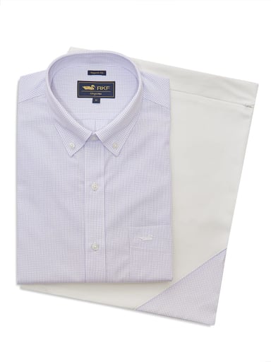 CAMISA LIBRE DE ARRUGAS ALGODÓN HOMBRE LILA ROCKFORD - 6