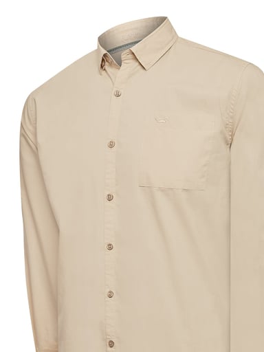 CAMISA ALGODÓN ORGÁNICO HOMBRE GALITON EN COLOR CAFE ROCKFORD - 4