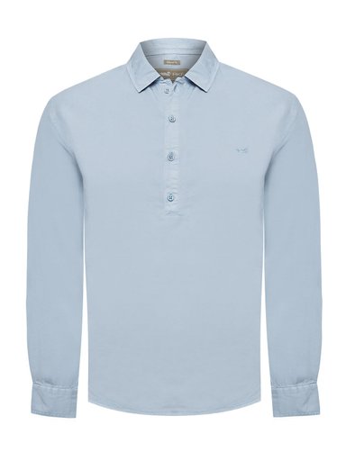 CAMISA TENCEL HOMBRE TENCELHALF AZUL ROCKFORD - 1