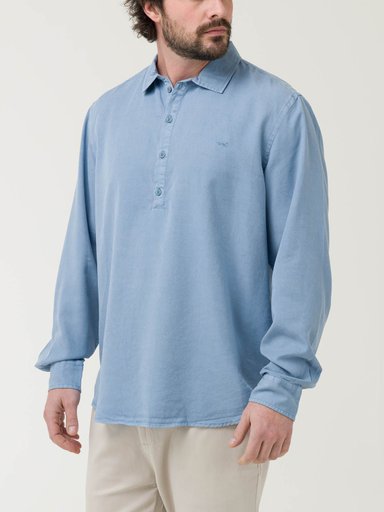 CAMISA TENCEL HOMBRE TENCELHALF AZUL ROCKFORD - 6