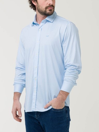 CAMISA FIBRAS RECICLADAS HOMBRE SPORTS AZUL ROCKFORD - 6