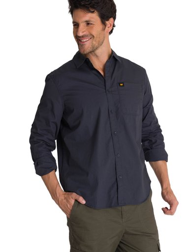 CAMISA MANGA LARGA HOMBRE CONVERTIBLE AZUL CAT - 2