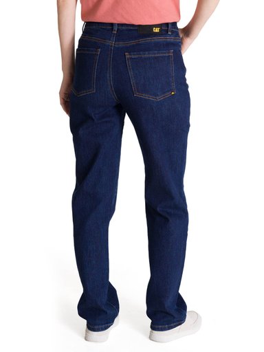 JEANS TIRO ALTO MUJER STRETCH AZUL CAT - 4