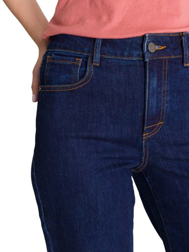 JEANS TIRO ALTO MUJER STRETCH AZUL CAT - 5