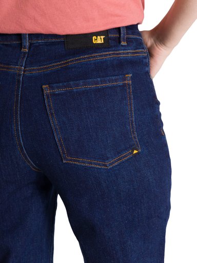 JEANS TIRO ALTO MUJER STRETCH AZUL CAT - 6