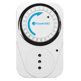 TEMPORIZADOR TIMER PROGRAMABLE 24HRS POWERLAB 2300W 220V - 1